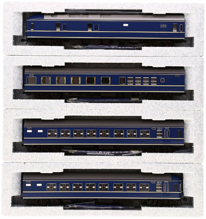 Kato 3-504 HO Express Passenger Cars in Blue Set