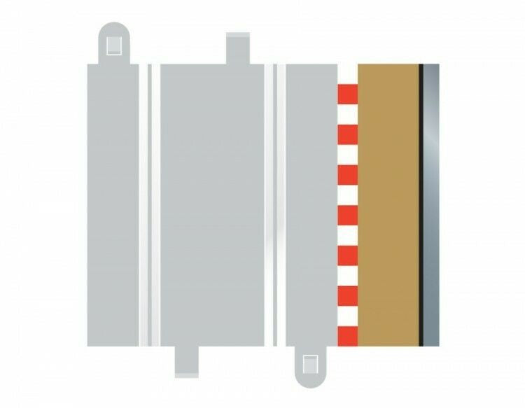 Scalextric C8223 Half Straight Borders - 175mm (4pcs)