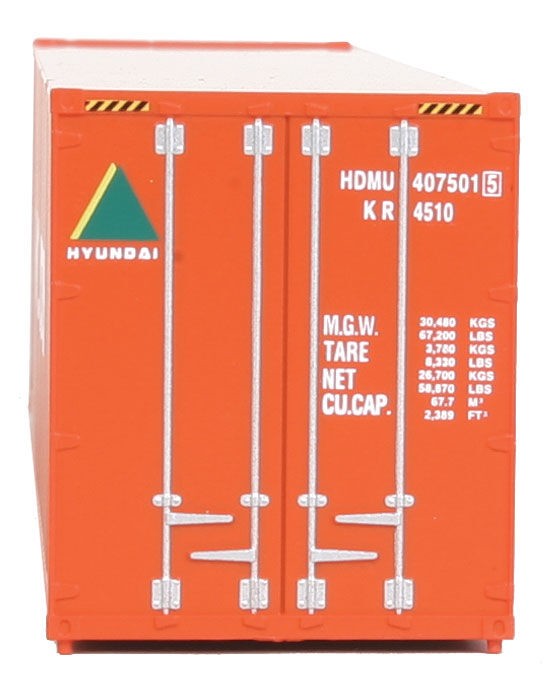 WALTHERS 949-8207 40' CONTAINER HYUNDAI
