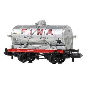 Graham Farish 373-658A 14T Tank Wagon 'Fina' Silver