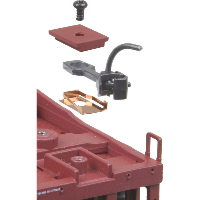 Kadee 5 - #5 HO Gauge Couplers - Unassembled with Gearboxes - Medium (9/32") Centerset Shank (4pcs)