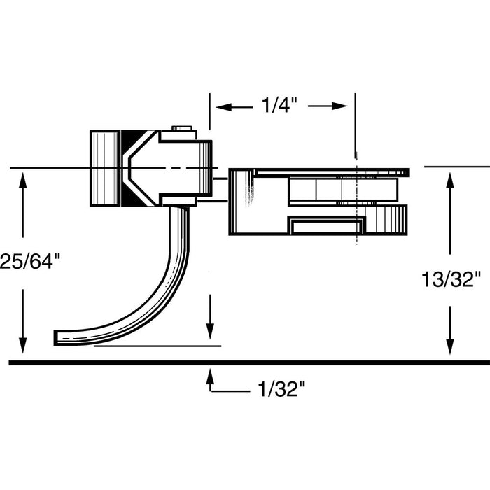 Kadee 34 - #34 HO Gauge 30-Series Plastic Couplers with Gearboxes - Short (1/4") Underset Shank (4pcs)