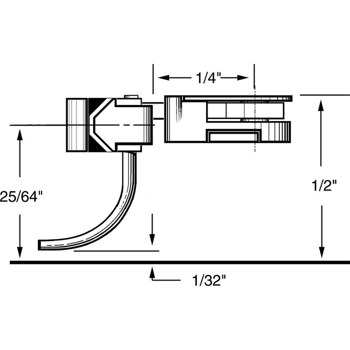 Kadee 35 - #35 HO Gauge 30-Series Plastic Couplers with Gearboxes - Short (1/4") Overset Shank (4pcs)