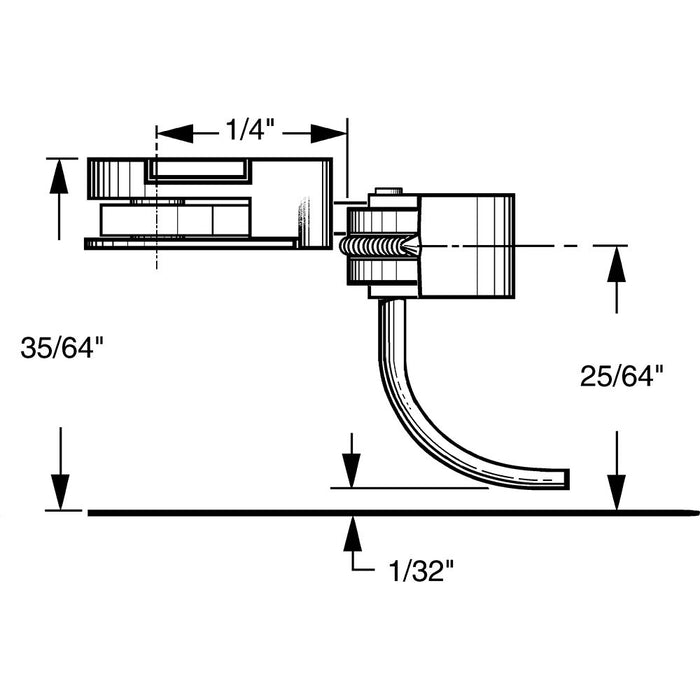 Kadee 35 - #35 HO Gauge 30-Series Plastic Couplers with Gearboxes - Short (1/4") Overset Shank (4pcs)