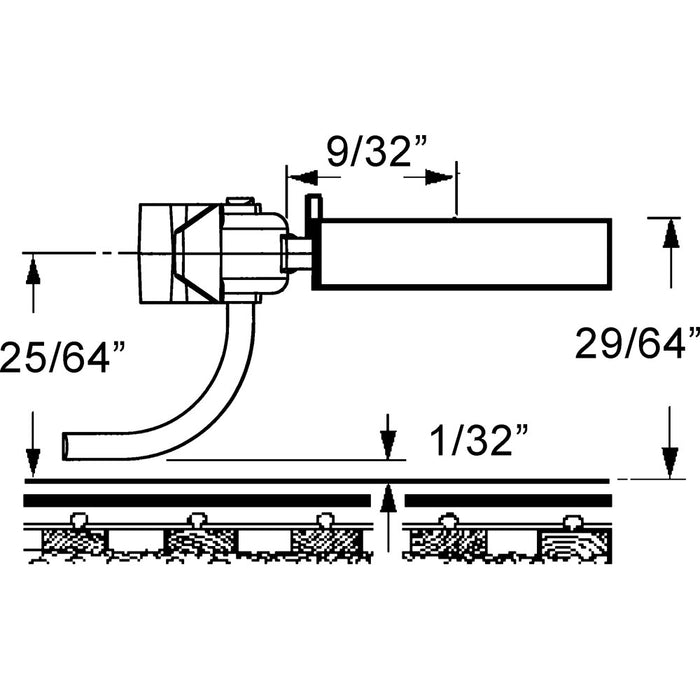 Kadee 148 - #148 HO Gauge 140-Series Whisker® Metal Couplers with Gearboxes - Medium (9/32") Centerset Shank (4pcs)