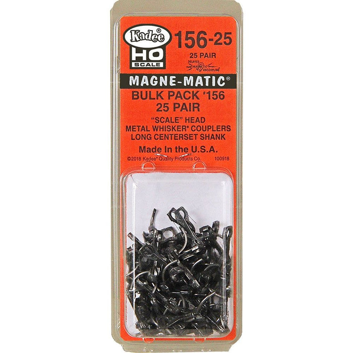 Kadee 15625 15625 HO Scale Bulk Pack 25 pair 156 Gauge Whisker