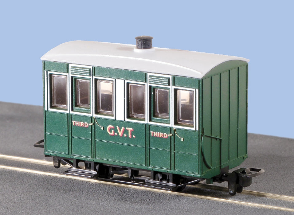 Peco GR-500 OO-9 4 Wheel Enclosed Side Coach Glyn Valley Tramway