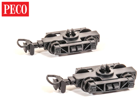 Peco GR-106 OO-9 L and B Wagon Bogie and Wheels