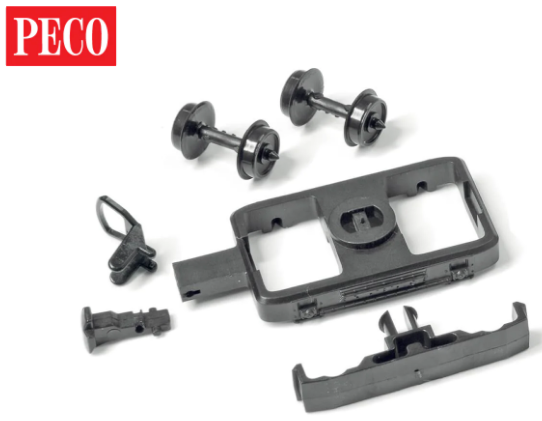 Peco GR-104 OO-9 L & B Coach Bogies, Wheels and Couplers