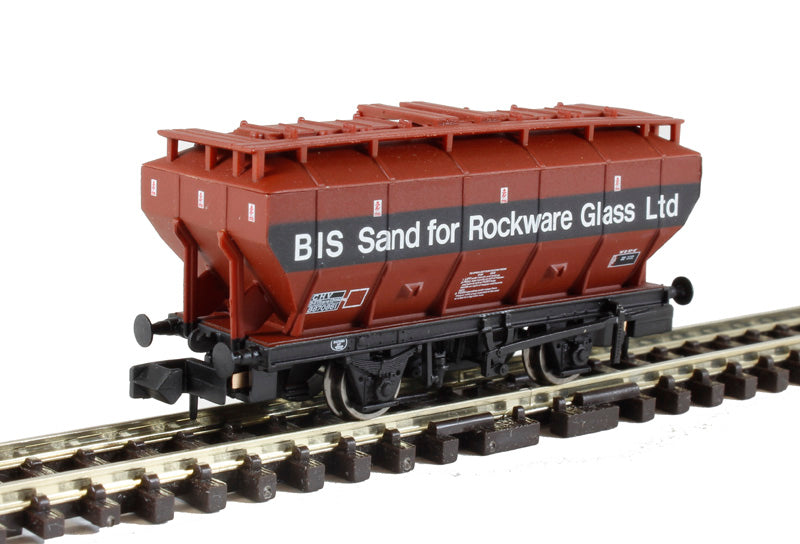 Graham Farish 377-767 Covered Hopper Wagon in British Industrial Sand Bauxite & Black