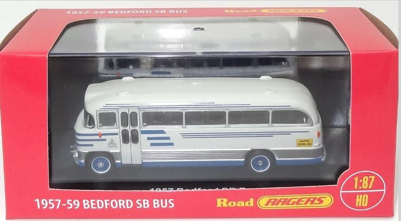 Cooee Classics 87BETR 1:87 Aussie 1959 Bedford Trinity Grammar bus - in display case