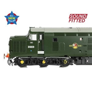 Branchline 35-306SF Class 37/0 Centre Headcode D6829 BR Green (Small Yellow Panels) Diesel Locomotive with DCC Sound Fitted