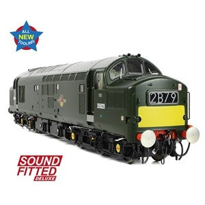 Branchline 35-306SFX Class 37/0 Centre Headcode D6829 BR Green (Small Yellow Panels) Diesel Locomotive (DCC/sound fitted + Working Fan