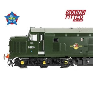 Branchline 35-306SFX Class 37/0 Centre Headcode D6829 BR Green (Small Yellow Panels) Diesel Locomotive (DCC/sound fitted + Working Fan