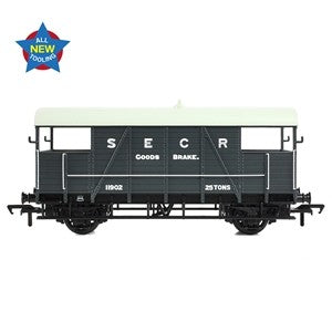 Branchline 38-915 SE&CR 25 tonne Dance Hall Brake Van grey